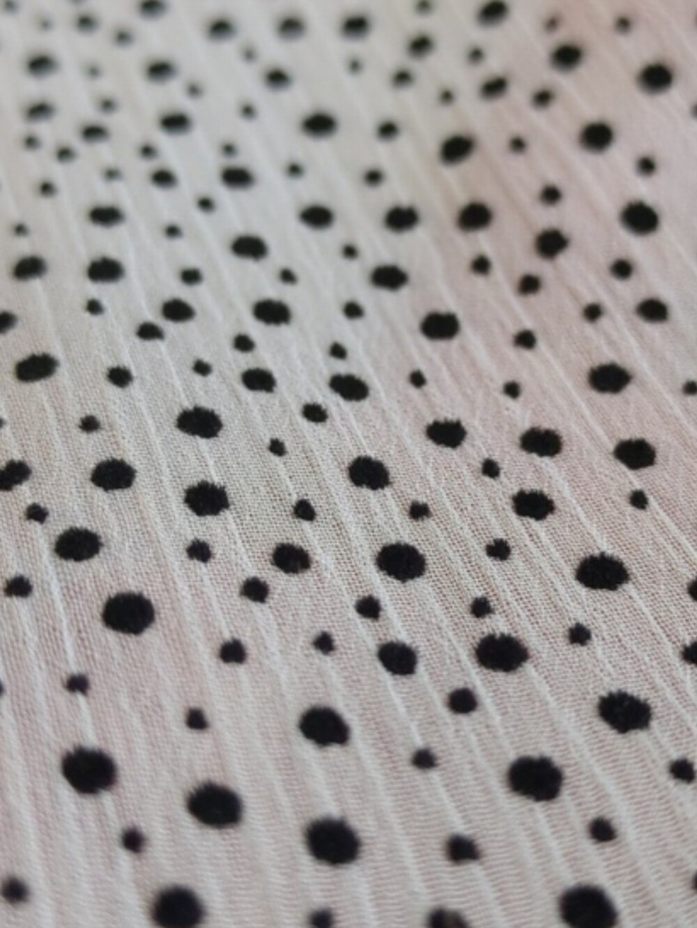Betsey Johnson Black And White Flocked Dress With Eyelash Lace Trim - Picture 5 of 13